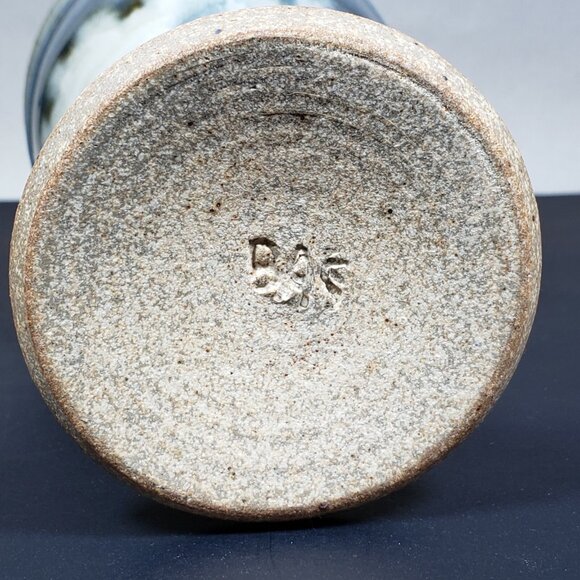 Handmade Ceramic Stoneware Goblet Chalice, 6.75" - Picture 4 of 5